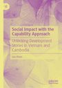 Titel: "Social Impact with the Capability Approach" von Lien Pham. Hintergrund mit blass violetten Blättern.