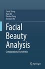 Text: "David Zhang, Yuan Xie, Tianhao Peng, Baoyuan Wu. Facial Beauty Analysis: Computational Aesthetics." Blaues Design.