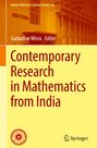 Text: "Indian National Science Academy", "Gadadhar Misra Editor", "Contemporary Research in Mathematics from India". Zwei Logos.