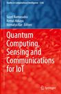 "Quantum Computing, Sensing and Communications for IoT" in weiß auf rotem Hintergrund, Logo unten.