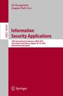 Titel: Information Security Applications. Konferenzdetails: WISA 2025, Jeju Island. Farbschema: Grau, Rot. Springer-Logo unten.