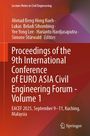 Proceedings of the 9th International Conference of EURO ASIA Civil Engineering Forum - Volume 1, Buch