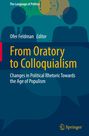 „From Oratory to Colloquialism“, Ofer Feldman Editor. Silhouetten von Personen mit Sprechblasen und dem Springer-Logo.