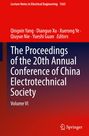 Text: "Lecture Notes in Electrical Engineering 1563" und "The Proceedings of the 20th Annual Conference of China Electrotechnical Society". Unten rechts ein Springer-Logo.