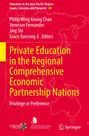 Buchtitel: Private Education in the Regional Comprehensive Economic Partnership Nations. Logos unten: UNEVOC, Asia-Pacific Educational Research Association, Springer.