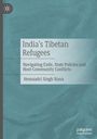 Ein Buchcover mit dem Titel "India’s Tibetan Refugees" von Hemaadri Singh Rana auf einem blauen Hintergrund.