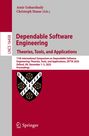 Titel: Dependable Software Engineering. Darunter ein Wappen mit Zahnrädern und Figuren. Springer-Logo unten.