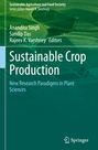 Buchtitel: Sustainable Crop Production. Oben und unten grüne Landschaft. Springer-Logo unten rechts.