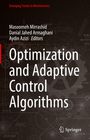 Text: Emerging Trends in Mechatronics. Autoren: Masoomeh Mirrashid, Danial Jahed Armaghani, Aydin Azizi. Haupttitel: Optimization and Adaptive Control Algorithms. Unten ein Springer-Logo. Hintergrund: Zahnräder und technische Zeichnungen.