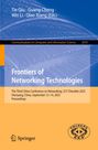 "Frontiers of Networking Technologies", Konferenzdetails, Springer-Logo, blaue technische Grafik im Hintergrund.