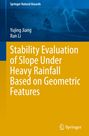„Stability Evaluation of Slope Under Heavy Rainfall Based on Geometric Features“. Blauer Himmel mit Blitzen.