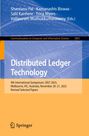 Buchtitel: "Distributed Ledger Technology", Symposium SDLT 2025 in Melbourne, Australien, 20–21. November. Springer-Logo unten.