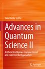 Text: "Advances in Quantum Science II. Artificial Intelligence, Computational and Experimental Approaches." Orange Hintergrund.