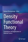 Buchtitel: "Density Functional Theory". Herausgeber: Roshan Thotagamuge. Hintergrund in Blautönen, Springer-Logo.