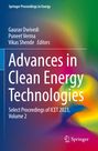 "Buchcover: 'Advances in Clean Energy Technologies', Herausgeber Gaurav Dwivedi, Puneet Verma, Vikas Shende. Bunter Hintergrund."