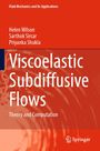 "Viscoelastic Subdiffusive Flows: Theory and Computation" oben die drei Autorennamen, unten das Springer-Logo.