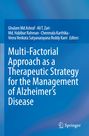 Titel: "Multi-Factorial Approach as a Therapeutic Strategy for Alzheimer's", blaue Farbverläufe, Springer-Logo.