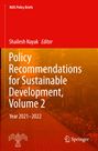 Text oben: "NIAS Policy Briefs". Titel: "Policy Recommendations for Sustainable Development, Volume 2" Jahr: "2021–2022".