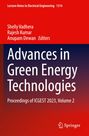 Titel: Advances in Green Energy Technologies. Herausgeber: Shelly Vadhera, Rajesh Kumar, Anupam Dewan. Springer Logo unten.
