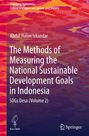 Titel: "The Methods of Measuring the National Sustainable Development Goals in Indonesia." Bunte, abstrakte Muster.