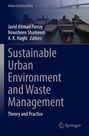 Buchtitel: "Sustainable Urban Environment and Waste Management". Im Hintergrund Boote am Fluss vor einer Stadtansicht.