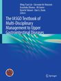 Titel: "The IASGO Textbook of Multi-Disciplinary Management to Upper Gastrointestinal Diseases." Blaues Cover, abstrakte Grafik.