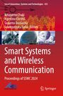Titel: Smart Systems and Wireless Communication. Bilder von Antennen, einem Gebäude und einem Satelliten.