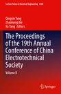 "The Proceedings of the 19th Annual Conference of China Electrotechnical Society, Volume II." Rotes und blaues Design. Springer-Logo.