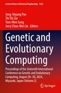 "Genetic and Evolutionary Computing", Titel, Konferenz in Miyazaki, Japan, August 2024, rote und blaue Farben. Springer-Logo.