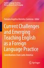 Titel: "Current Challenges and Emerging Teaching English as a Foreign Language Practice". Buntes, geometrisches Design.