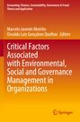 Oben steht der Titel "Critical Factors Associated with Environmental, Social and Governance Management in Organizations".