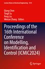 Titel: "Proceedings of the 16th International Conference on Modelling, Identification and Control (ICMIC2024)." Oben roter Hintergrund. Springer-Logo.