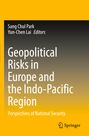 Titel: Geopolitical Risks in Europe and the Indo-Pacific Region. Unten: Springer-Logo. Hintergrund in Gelb und Schwarz.