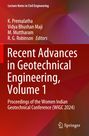 Titel: "Recent Advances in Geotechnical Engineering, Volume 1". Autoren: K. Premalatha, Vidya Bhushan Maji. Springer-Logo unten.