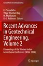 "Recent Advances in Geotechnical Engineering, Volume 2." Roter Hintergrund, oben Autoren und ein Springer-Logo unten.