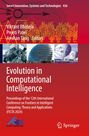 "Evolution in Computational Intelligence" in weißer Schrift auf rotem Hintergrund. Oben technische Illustrationen. Springer und KES Logos.