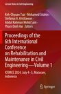 "Proceedings of the 6th International Conference on Rehabilitation and Maintenance in Civil Engineering—Volume 1" vor rot/orangem Hintergrund.