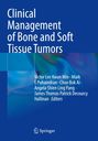 "Clinical Management of Bone and Soft Tissue Tumors" steht oben. Blaue, grüne abstrakte Muster im Hintergrund. Springer-Logo unten.