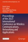 "Proceedings of the 2023 International Conference on Wireless Communications, Networking and Applications" steht auf einem roten und blauen Cover.