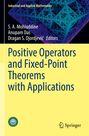 „Positive Operators and Fixed-Point Theorems with Applications“ steht vor einem abstrakten Muster. Logos unten.
