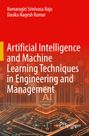 "Artificial Intelligence and Machine Learning Techniques in Engineering and Management." Oben rote Fläche, darunter technische Zeichnungen.