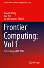 "Frontier Computing: Vol 1" und "Proceedings of FC 2024" auf einem rot-dunkelblauen Hintergrund, Springer-Logo unten.