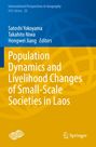 Titel: Population Dynamics and Livelihood Changes of Small-Scale Societies in Laos. Blaues und gelbes Design mit Springer-Logo.