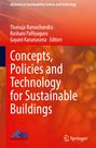 Buchtitel: "Concepts, Policies and Technology for Sustainable Buildings". Drei Herausgebernamen. Roter Hintergrund.
