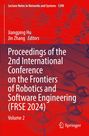 Buchtitel: "Proceedings of the 2nd International Conference on the Frontiers of Robotics and Software Engineering (FRSE 2024)". Autoren: Jiangping Hu, Jin Zhang. Verlag: Springer. Hintergrund mit Molekülstruktur.