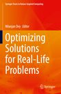 „Optimizing Solutions for Real-Life Problems“, N. Dey, Editor. Oben orange-rote Abstraktion, Springer-Logo unten rechts.