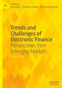 Buchtitel: "Trends and Challenges of Electronic Finance: Perspectives from Emerging Markets". Gelber Hintergrund mit Muster.