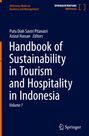 Handbook of Sustainability in Tourism and Hospitality in Indonesia, Volume 1. Dunkelblauer Hintergrund, Springer-Logo unten.