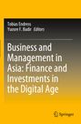 Text: "Business and Management in Asia: Finance and Investments in the Digital Age." Gelbschwarzes Cover, Springer-Logo.