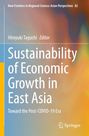 „Sustainability of Economic Growth in East Asia: Toward the Post-COVID-19 Era“, Editor: Hiroyuki Taguchi, Springer-Logo, bunte, abstrakte Farbverläufe im Hintergrund.